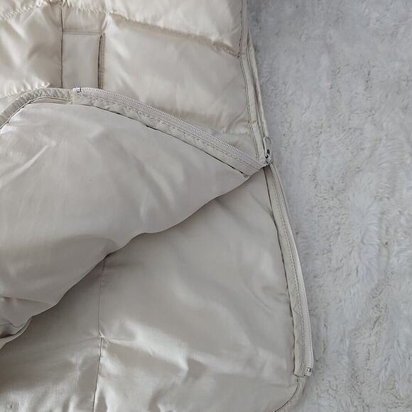 J Jill Down Puffer Cream Red Vest Side Zip‎ Tunic Lot of 2 Large Preppy Outdoor - Picture 5 of 12